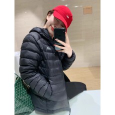 批发网图<b class='q'>情侣</b><b class='q'>男女</b>同款排骨刺绣山峰短款连帽棉服外贸内胆棉衣外套