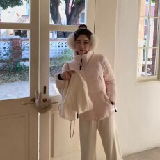 批发2026新款超好看轻薄排骨修身羽绒棉服女连帽短款保暖<b class='q'>情侣</b><b class='q'>冬</b>外套女