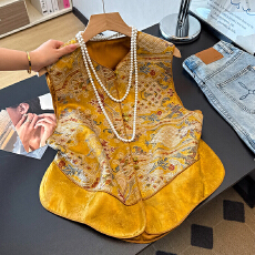 批发实拍2026春装新款中式国风立领刺绣花<b class='q'>马甲</b>坎肩<b class='q'>马夹</b><b class='q'>外套</b>