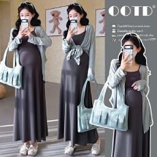 批发实拍现现~2026春夏新款韩版时尚气质减龄显瘦开衫+吊带裙套装