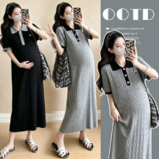 实拍现现~2026夏季新款韩版时尚减龄气质翻领麻花显瘦连衣裙