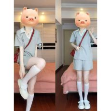 批发灰色短袖短裤<b class='q'>运动服</b>套装女夏季学生<b class='q'>韩版</b>宽松减龄休闲两件套潮ins