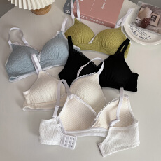 批发实拍 秋季运动薄款<b class='q'>内衣</b>少女小胸<b class='q'>聚拢</b>无钢圈文胸背心胸罩