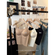 批发实拍实价秋季冰丝内搭<b class='q'>运动</b>吊带背心女<b class='q'>修身</b>美背抹胸外穿裹胸女