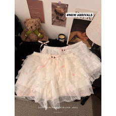 批发实拍实价秋季韩版女外穿<b class='q'>蕾丝</b>蛋糕层三分裤<b class='q'>打底裤</b>短裤防走光安全裤