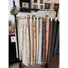 批发实拍~仙女暖暖裤秋冬女珊瑚绒宽松可爱松紧腰直筒休闲长裤睡裤