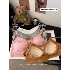 批发实拍实价夏季美背文胸女吊带背心抹胸内衣无钢圈胸罩聚拢性感裹胸