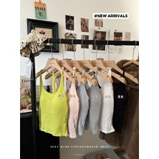 批发实拍吊带小背心女内搭夏季带胸垫美背内衣<b class='q'>文胸</b>一体式打底上衣