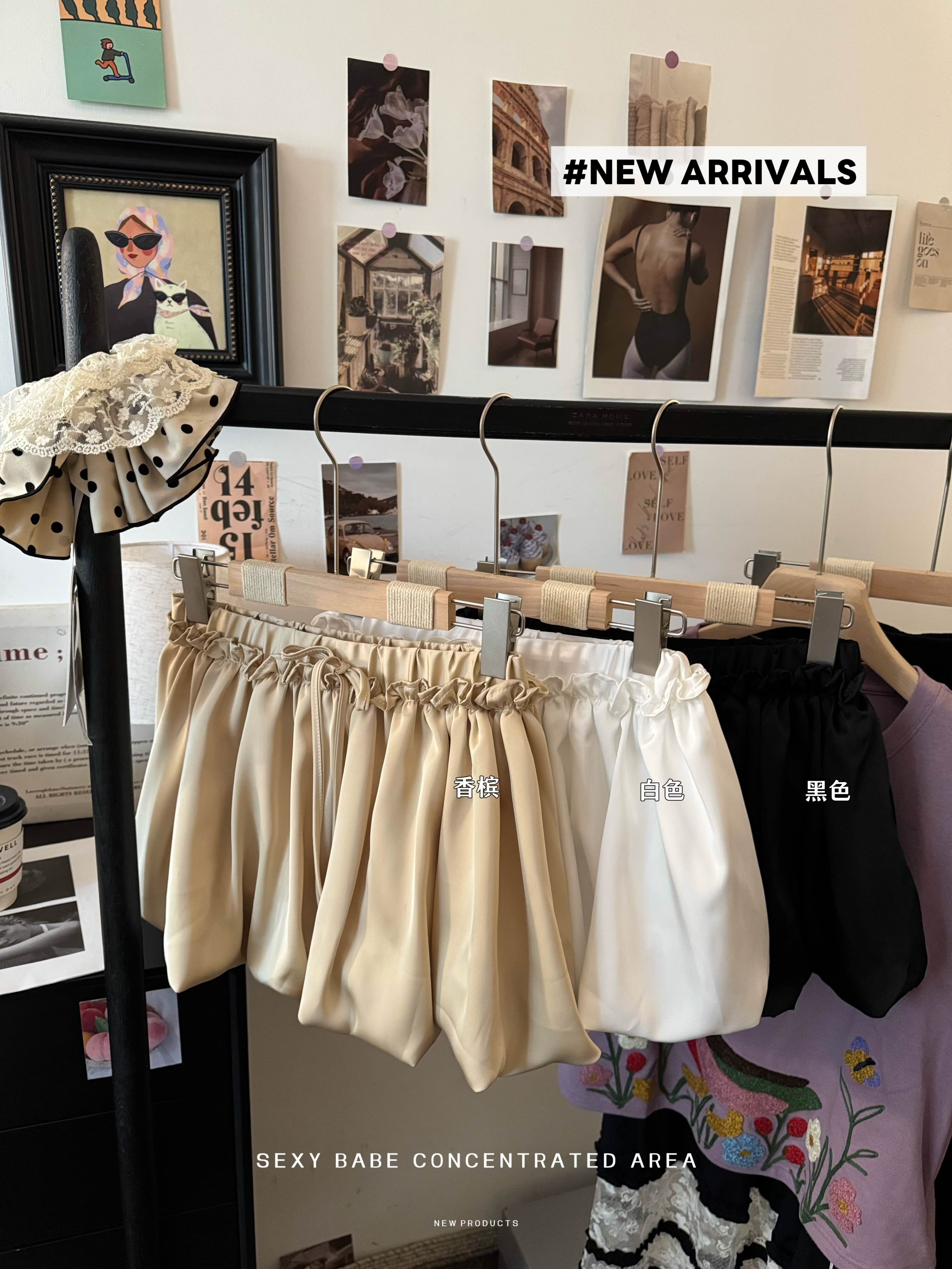 실사 여름 새로운 한 부서 chic 아세트산 광택 꽃밭 반신 스커트 프릴 레이스업 노출 방지 미니 스커트