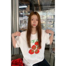 批发21支纯棉210克100%棉 时尚超火新款短袖T恤女宽松大码印花上衣潮