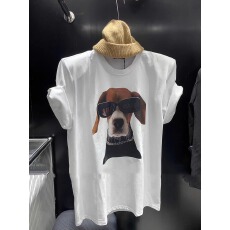 批发<b class='q'>官</b>图 21支纯棉210克（100%棉）<b class='q'>韩国</b>东大门2025夏季新款小狗