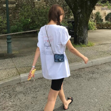 批发<b class='q'>官</b>图 21支纯棉210克（100%棉）<b class='q'>韩国</b>印花草莓蛋糕短袖T恤女