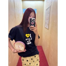 批发夏装慵懒宽松卡通印花短袖T恤韩系