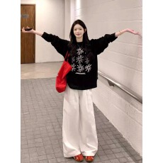 批发官图 21支纯棉-210克100%棉 春装<b class='q'>长袖</b><b class='q'>T</b><b class='q'>恤</b><b class='q'>女</b>宽松上衣印花