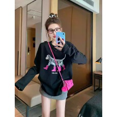 批发官图 21支纯棉-210克100%棉 秋装<b class='q'>长袖</b><b class='q'>T</b><b class='q'>恤</b>女宽松上衣印花