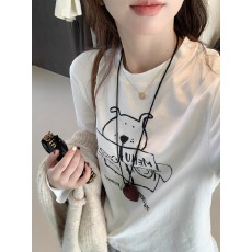 批发官图 21支纯棉-210克100%棉 春装<b class='q'>长袖</b><b class='q'>T</b><b class='q'>恤</b>女宽松上衣印花