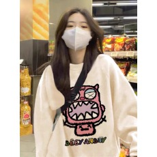 批发官图 实价 仿棉华棉复合-薄款310g加绒400g 圆领<b class='q'>卫衣</b>女印花跨境