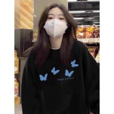 批发官图 实价 仿棉华棉复合-薄款310g加绒400g 圆领<b class='q'>卫衣</b>女印花跨境