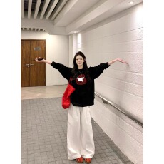 批发21支纯棉-210克 秋装<b class='q'>长袖</b><b class='q'>T</b><b class='q'>恤</b>女宽松上衣印花
