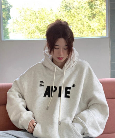 경관 그림 정가 모방 Mianhua 면 복합 얇은 스타일 310g 털이 있는 400g 후드 티 스웨터 여성 가을 겨울
