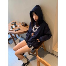 批发官图 实价 仿棉华棉复合-薄款320g加绒420g 连帽卫衣女秋冬