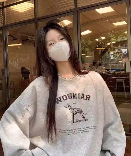 경관 그림 정가 모방 Mianhua 면 복합 얇은 스타일 310g 털이 있는 400g 라운드 넥 후드티 여성 프린트 국경 간