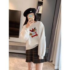 批发官图 华棉复合 薄款/加绒  卫衣女植绒刺绣