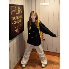 批发官图 21支纯棉-210克 <b class='q'>秋</b>装长袖T恤女宽松上衣印花