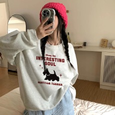 批发薄款/加绒秋冬装圆领卫衣女印花跨境