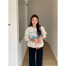 批发薄款/加绒秋冬装圆领卫衣女印花跨境