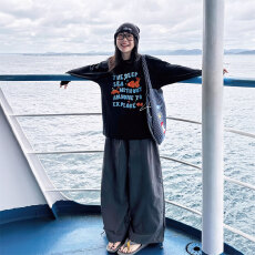 批发官图 21支纯棉-210克  <b class='q'>秋</b>装长袖T恤女宽松上衣印花