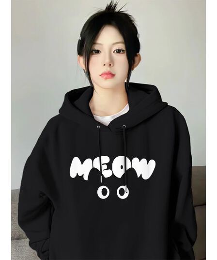 2026 후아 면 복합 얇은 스타일 310g- 털이 있는 400g 후드 티 스웨터 여성 가을 겨울 의류 대외 무역