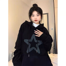 批发官图 实价 华棉复合-薄款310g-加绒400g 连帽卫衣女秋冬装<b class='q'>外贸</b>