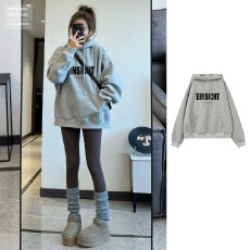 批发官图 实价 华棉复合-薄款320g-加绒420g 连帽卫衣女秋冬装外贸