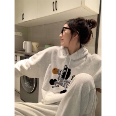 批发官图 实价 华棉复合-薄款310g-加绒400g 连帽卫衣女秋冬装<b class='q'>外贸</b>