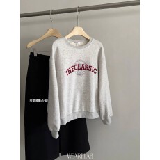 批发官图 实价 华棉复合-薄款310g加绒400g 秋冬装圆领卫衣女印花<b class='q'>外贸</b>