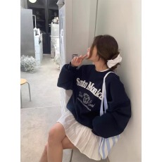 批发官图 实价 华棉复合-薄款310g加绒400g 秋冬装圆领卫衣女印花<b class='q'>外贸</b>