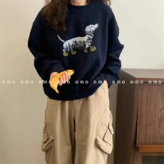 批发官图 实价 华棉复合-薄款310g加绒400g 秋冬装圆领卫衣女印花<b class='q'>外贸</b>