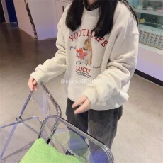 批发官图 实价 华棉复合-薄款310g加绒400g 秋冬装圆领卫衣女印花<b class='q'>外贸</b>