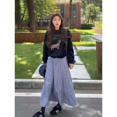 批发2026<b class='q'>韩国</b>外贸华棉复合-薄款/加绒 跨境英文洗水标圆领<b class='q'>卫衣</b>女印花