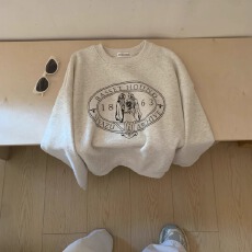 批发华棉复合-薄款/加绒 秋冬装加绒圆领卫衣女印花<b class='q'>宝宝</b>绒