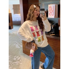 批发21支纯棉-210克100%棉 春秋装长袖T恤女<b class='q'>宽松</b>上衣<b class='q'>打底衫</b>印花