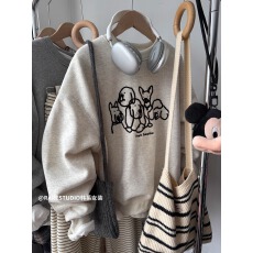 批发官图 实价 华棉复合-薄款/加绒 秋冬装加绒圆领卫衣<b class='q'>女</b>印花<b class='q'>宝宝</b>绒