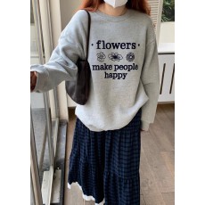 批发韩国外贸华棉复合-薄款/加绒 秋冬装加绒圆领卫衣女印花宝宝绒