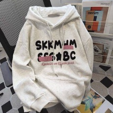 批发<b class='q'>韩国</b>外贸 华棉复合-薄款310g-加绒400g 加绒加厚<b class='q'>卫衣</b>女生连帽衫