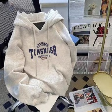 批发<b class='q'>韩国</b>外贸 华棉复合-薄款310g-加绒400g 加绒加厚<b class='q'>卫衣</b>女生连帽衫