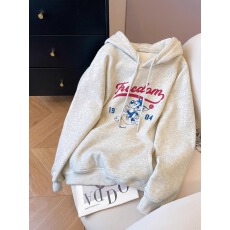 官图 实价 华棉复合-薄款310g-加绒400g 加绒加厚卫衣女生连帽衫