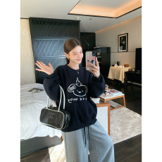 批发官图 实价 华棉复合-薄款/加绒 秋冬装加绒圆领卫衣女印花宝宝绒