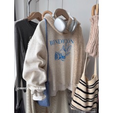 批发<b class='q'>韩国</b>外贸 华棉复合-薄款/加绒 秋冬装加绒圆领<b class='q'>卫衣</b>女印花宝宝绒