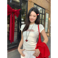 批发官图 实价 40支纯棉-220克 92%棉8%氨纶 正肩短袖<b class='q'>T</b><b class='q'>恤</b>女印花